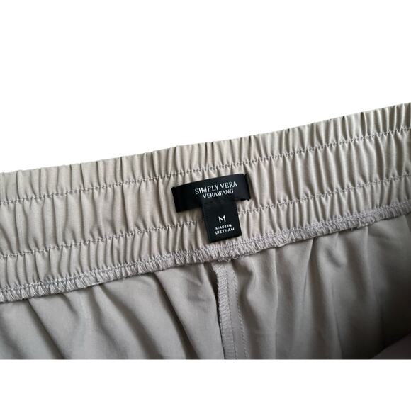 SIMPLY VERA VERA WANG Womens Size Medium Pull On Khaki Beige Jogger Pants - Picture 6 of 6